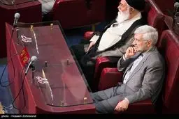 جلیلی در کنار علم الهدی/ عکس