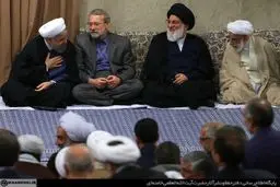 ارادت روحانی به جنتی/ عکس