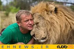 عکس دیده نشده از دوستی انسان با شیر
