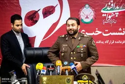 نشست خبری فرمانده قرارگاه پدافند هوایی/تصاویر
