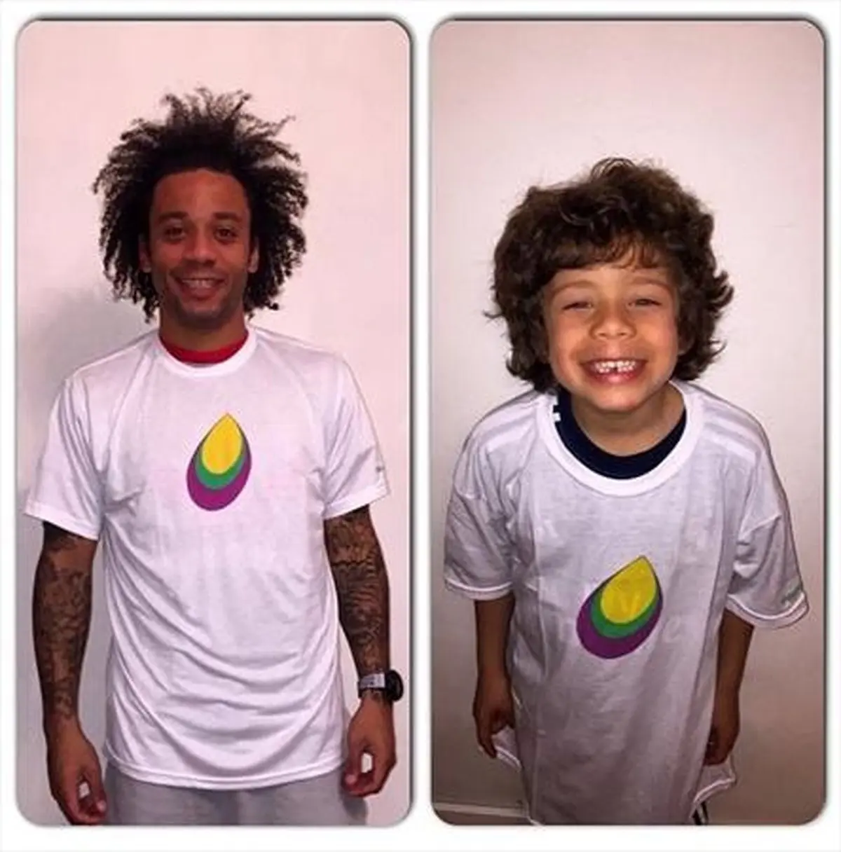 تصویری از بازیکن رئال و پسر بامزه‌اش