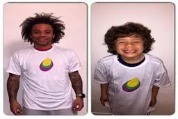 تصویری از بازیکن رئال و پسر بامزه‌اش