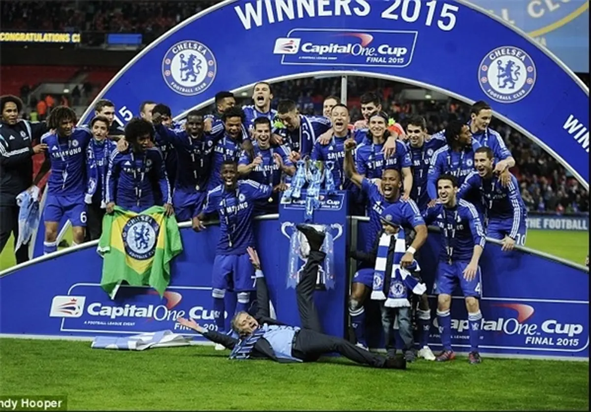 شادی جالب آقای خاص پس از قهرمانی چلسی+عکس