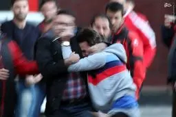 زد و خورد بازیکن پرسپولیس با یک خبرنگار +عکس