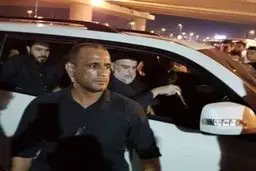 مقتدی صدر میان معترضان عراقی + عکس