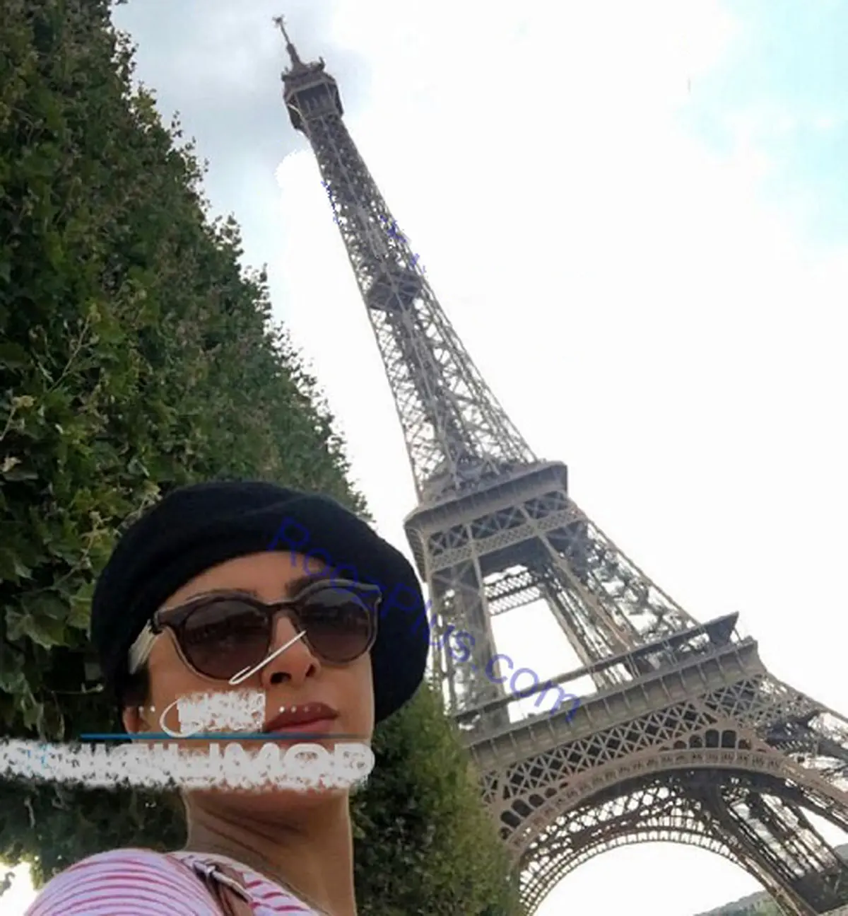 خوشگذرانی خانم بازیگر در پاریس+عکس