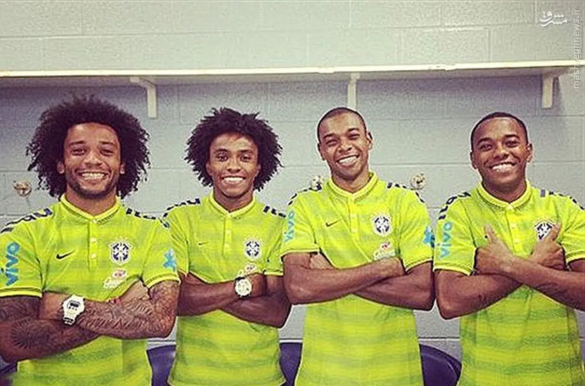 عکس/اتفاقی جالب در تیم ملی برزیل