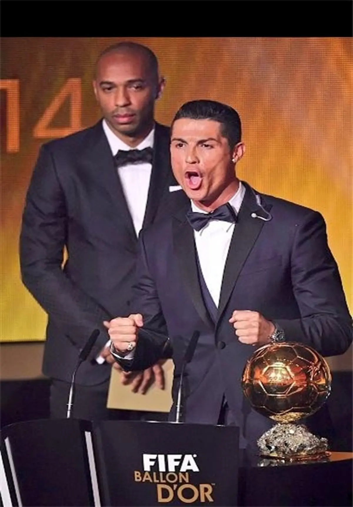 چهره غمگین تیری هانری در مراسم توپ طلا سوژه رسانه‌ها+عکس