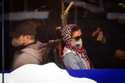 تصاویری از اتوبوس های شهری با مسافران ضدکرونا!