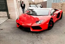 لامبورگینی گوجه‌ای در تبریز/ عکس