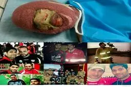 یک پرسپولیسی در آتش سوخت/عکس