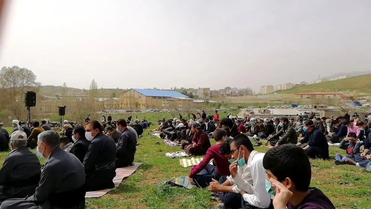 اقامه نماز باران در جوانرود کرمانشاه+عکس