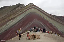 تصاویری دیدنی از کوه رنگین کمان در پرو‎