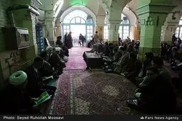 حاشیه‌های تصویری مراسم تشییع همشیره رهبر معظم انقلاب با حضور فرزندان رهبری و شخصیت‌های سیاسی و حوزوی