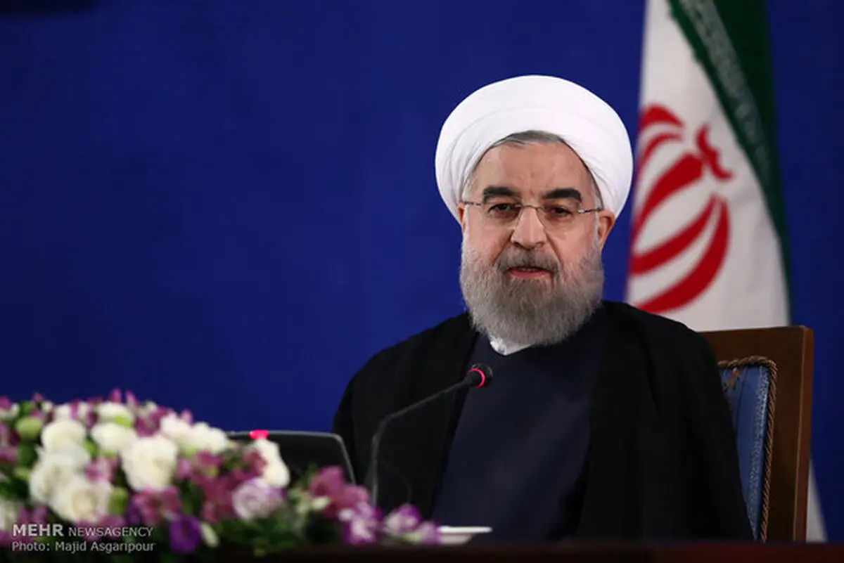 سخنرانی روحانی در دیدار و ضیافت افطار با علما و روحانیون