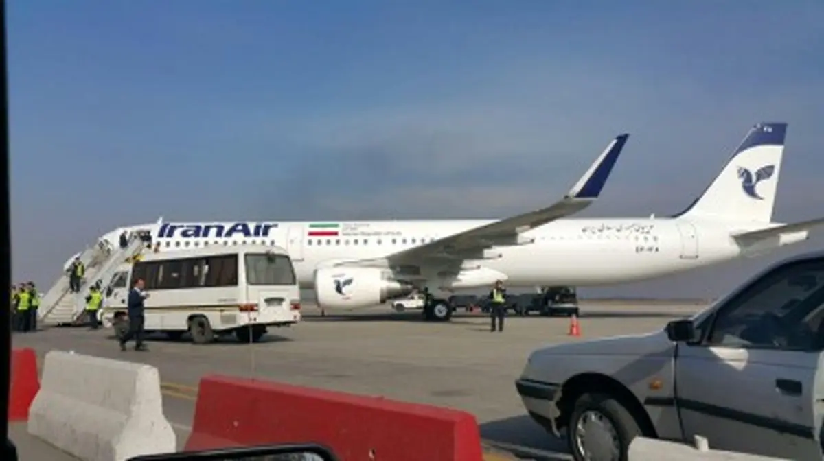 اولین پرواز داخلی هواپیمای ایرباس جدید ایران ایر/عکس