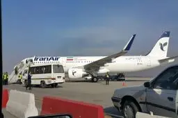 اولین پرواز داخلی هواپیمای ایرباس جدید ایران ایر/عکس