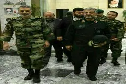 فرماندهان سپاه و ارتش در محل وقوع زلزله/عکس