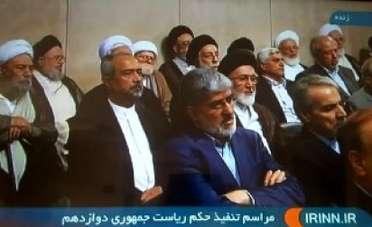 حضور نهاوندیان، نوبخت و علی مطهری در مراسم تنفیذ ریاست جمهوری