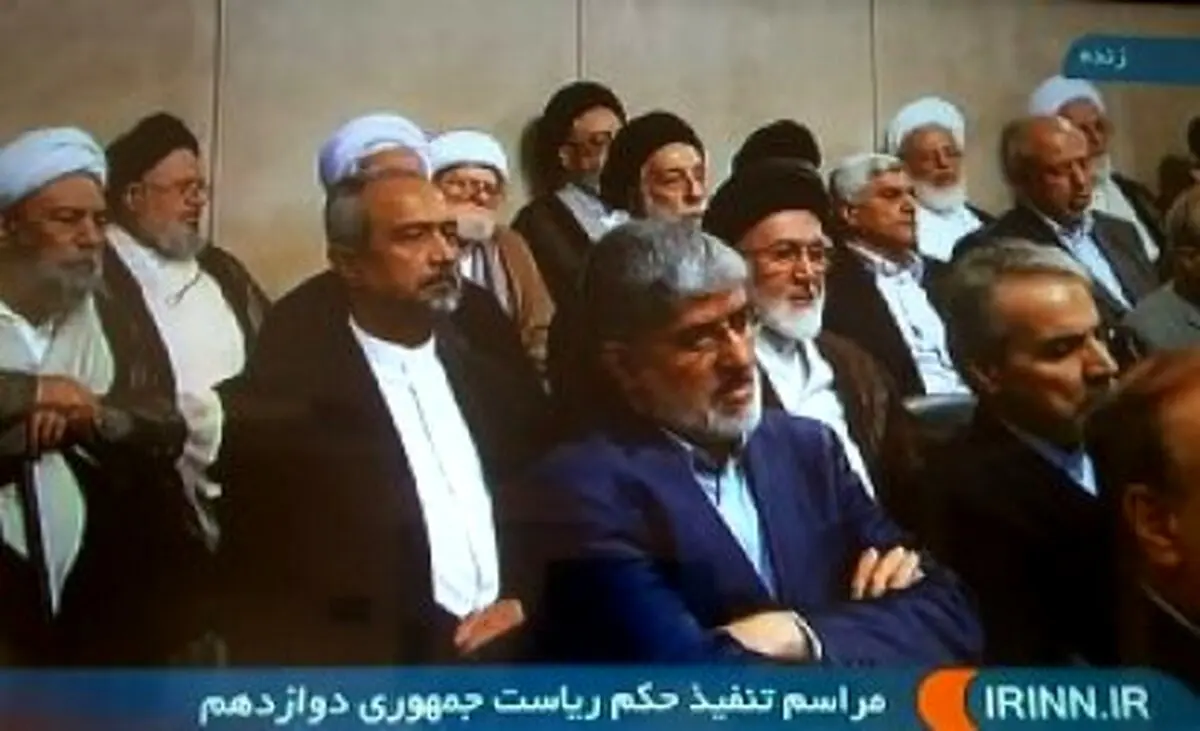 حضور نهاوندیان، نوبخت و علی مطهری در مراسم تنفیذ ریاست جمهوری