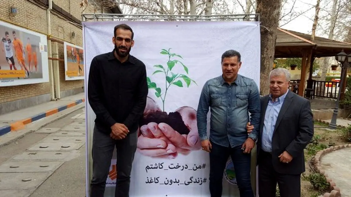دیدار "شهریار"، "سلطان" و "آسمان‌خراش" در مراسم درختکاری+عکس
