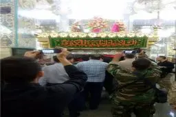 تشییع پیکر سردار شهید حسین همدانی در حرم عقیله بنی هاشم(س)/عکس