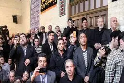 رسول خطیبی در مجلس ختم مادر احمدی‌نژاد/عکس