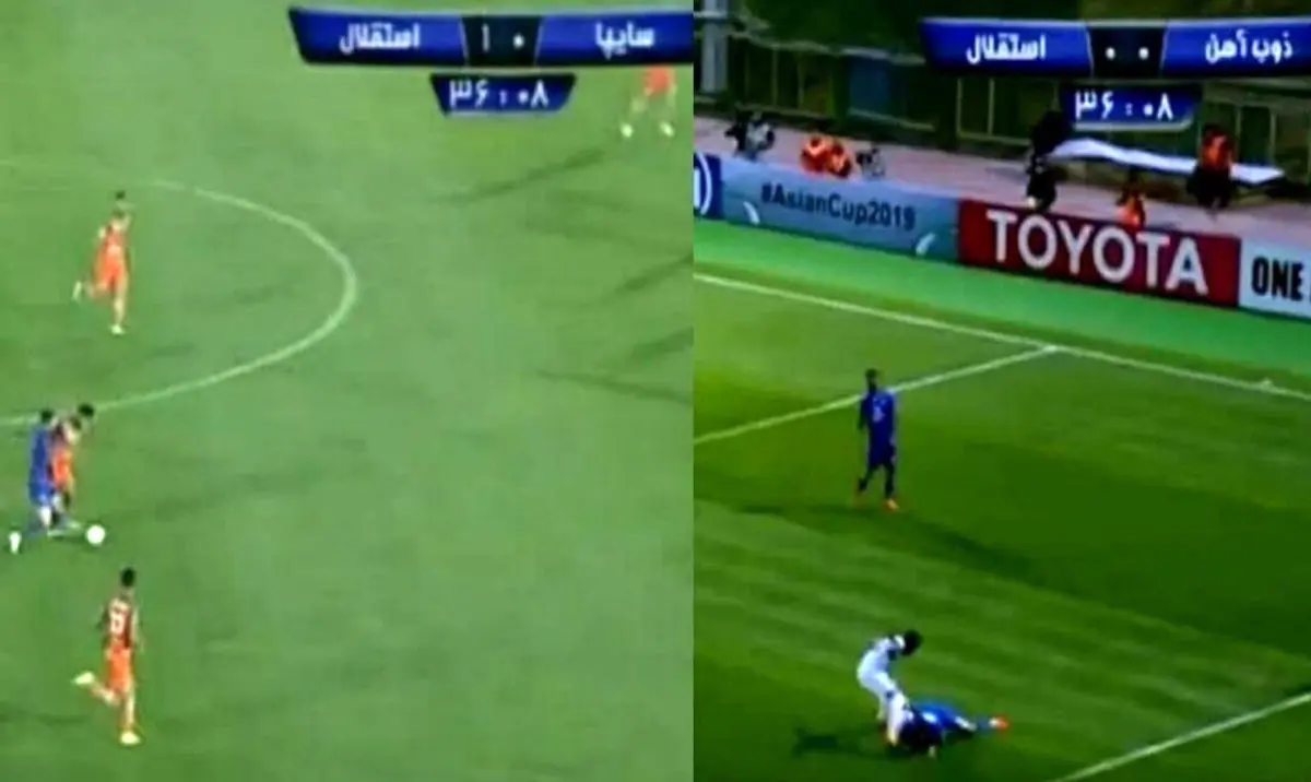 عکس / ثانیه های نحس برای داریوش فوتبال!