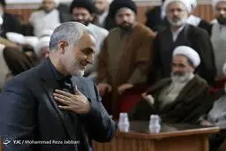 حضور سردار قاسم سلیمانی در همایش حوزه/تصاویر