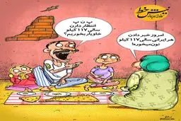 وضعیت مصرف نان در خانواده ها!/کاریکاتور