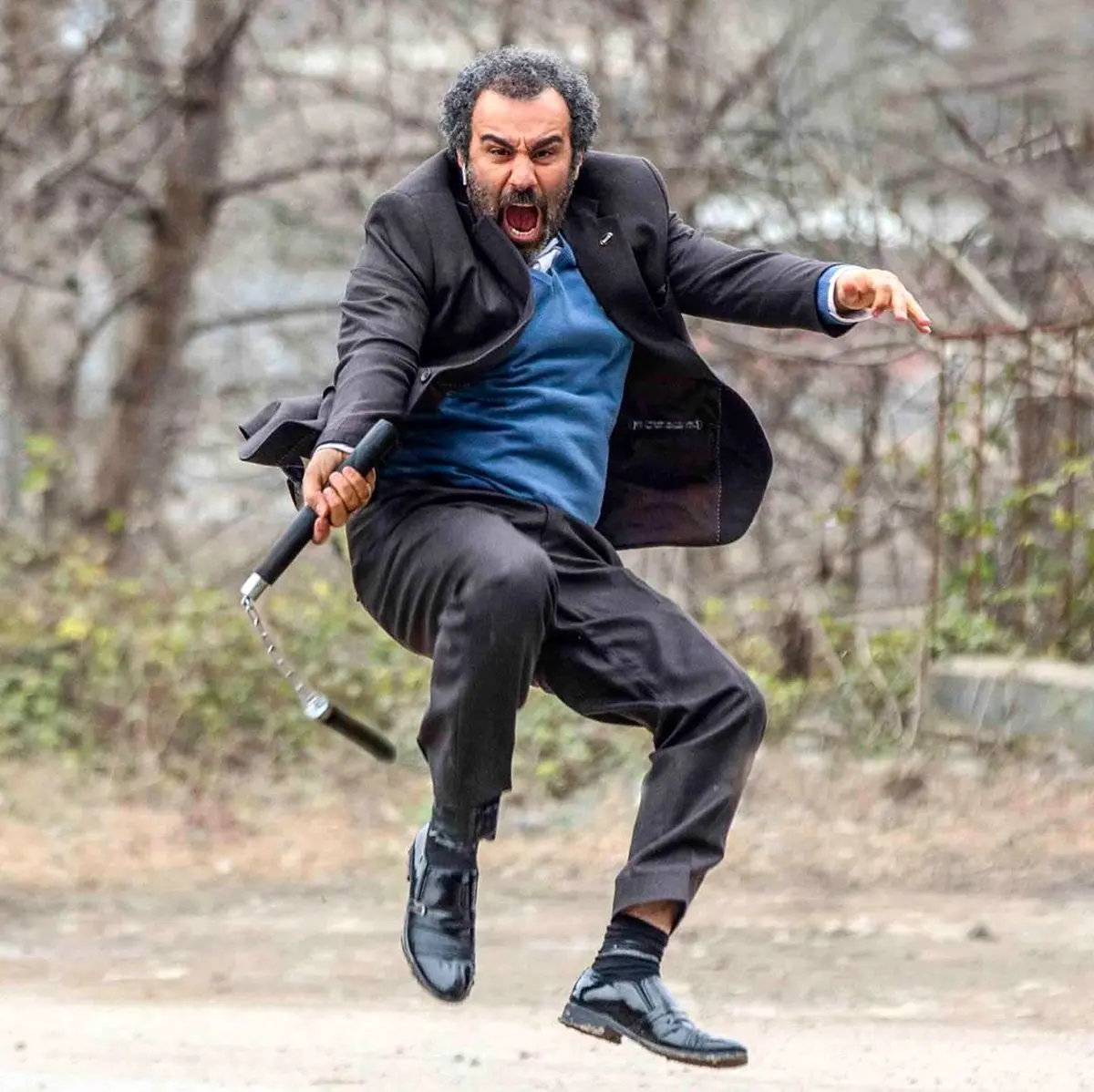 حرکات رزمی بازیگر مشهور! + عکس