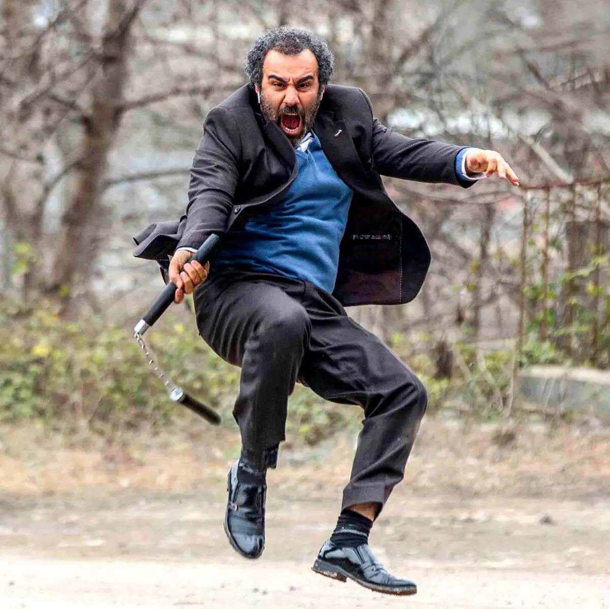حرکات رزمی بازیگر مشهور! + عکس