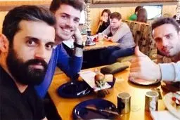 شام مشترک مت اندرسون و معروف بعد از یک جلسه تمرین طولانی+ عکس