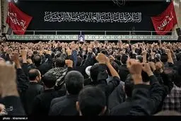 تصاویر آخرین شب عزاداری ایام محرم در محضر رهبر انقلاب