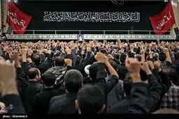 تصاویر آخرین شب عزاداری ایام محرم در محضر رهبر انقلاب