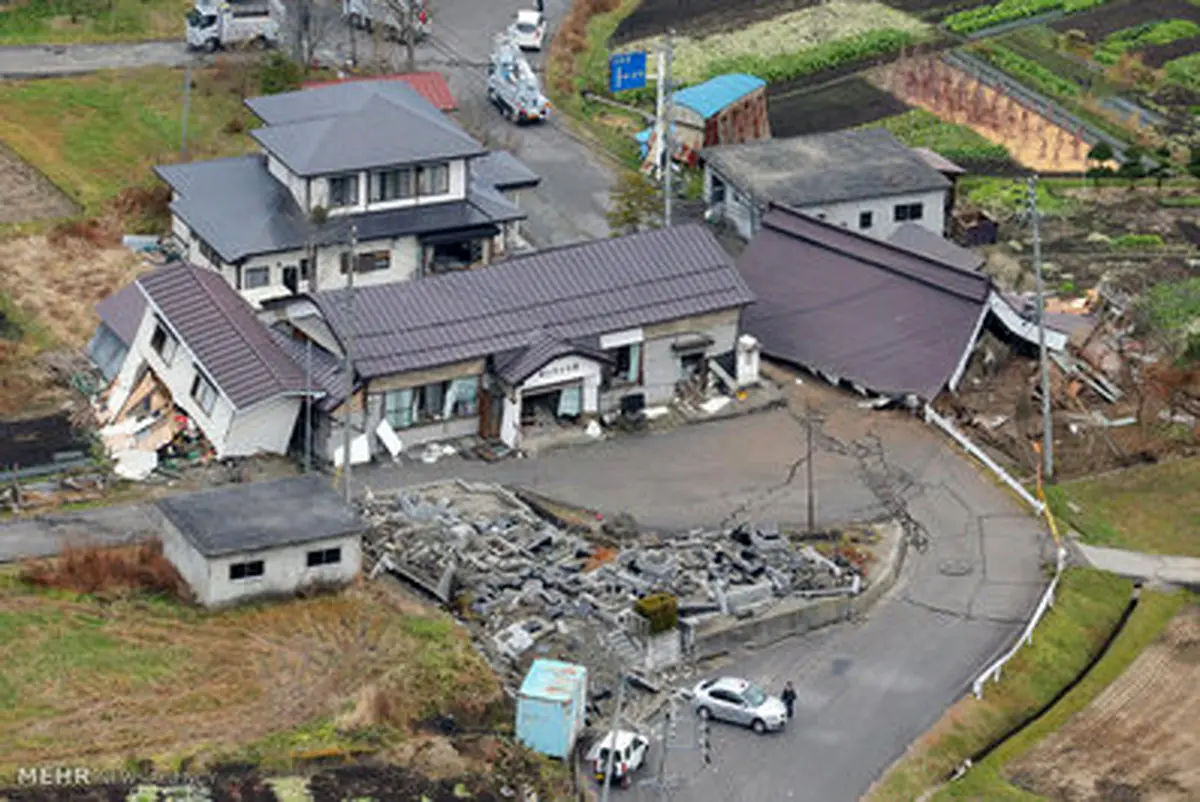 زلزله 6.8 ریشتری ژاپن به روایت تصویر