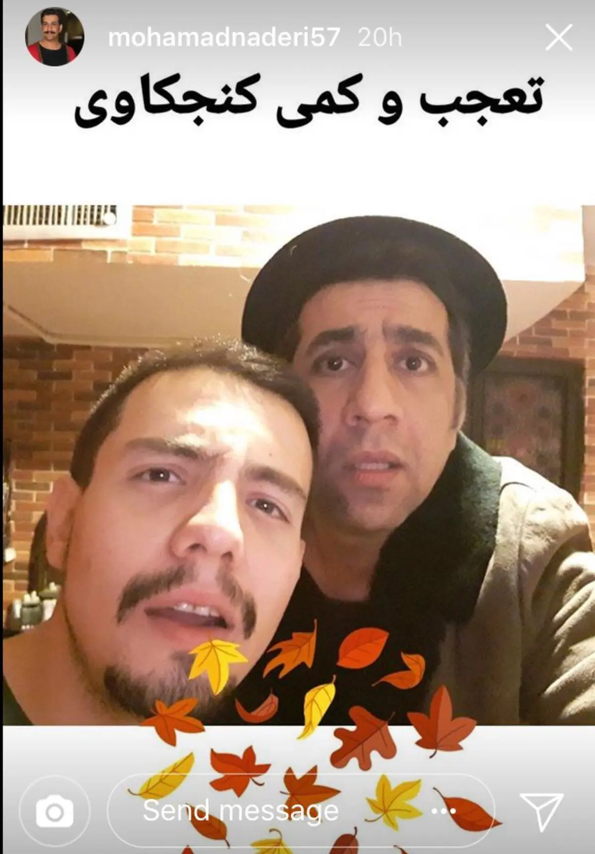 قيافه متعجب محمد نادرى و امير كاظمى!/عکس