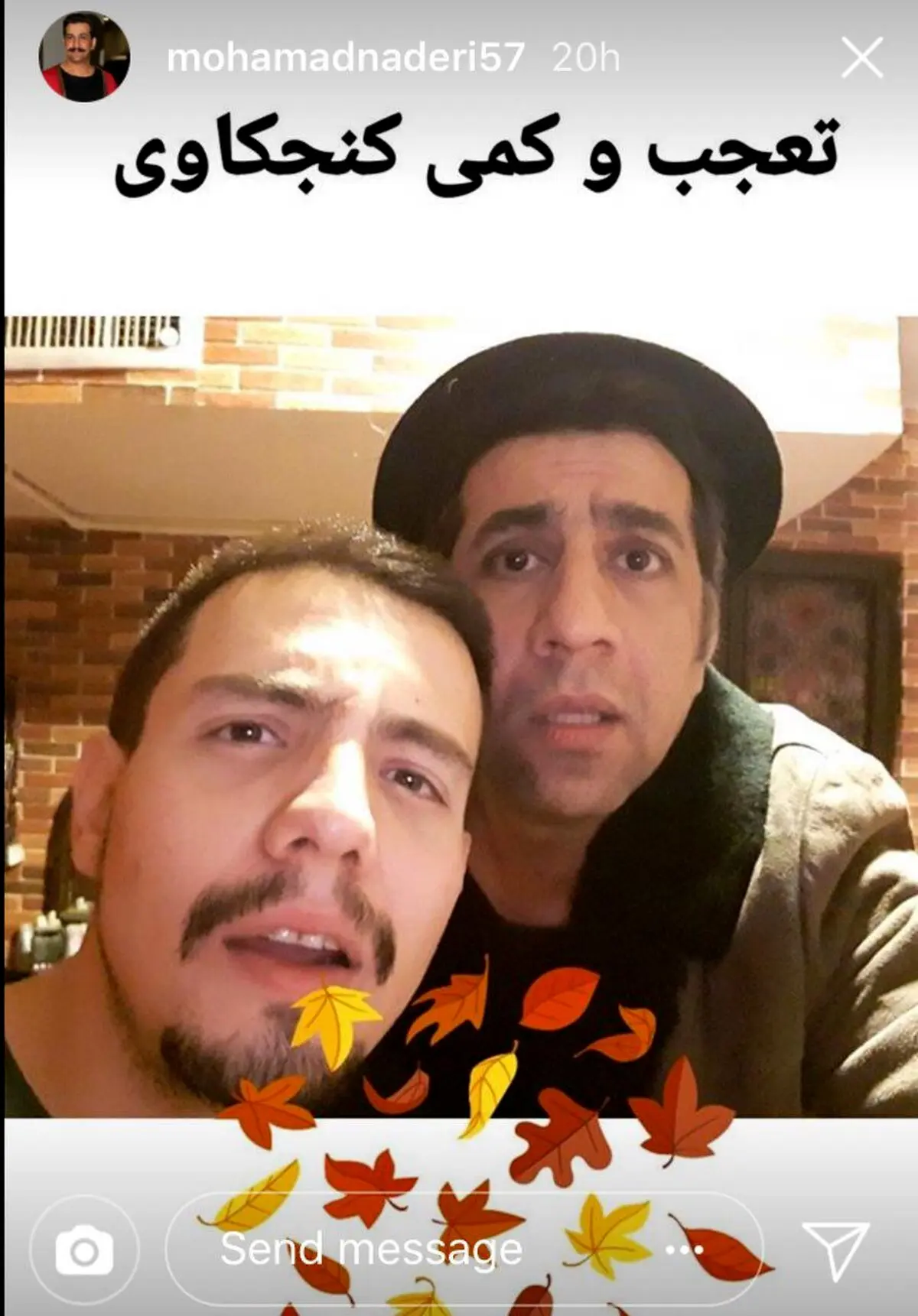 قيافه متعجب محمد نادرى و امير كاظمى!/عکس