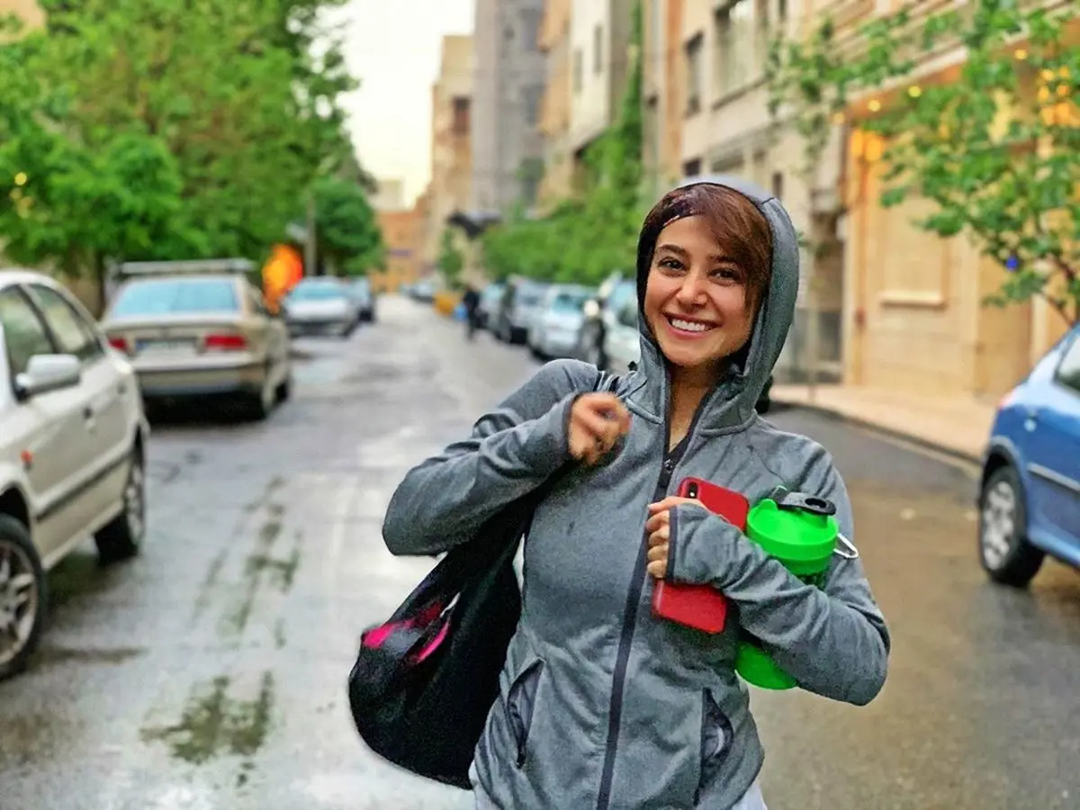 الناز حبیبی با تیپ ورزشکاری+عکس