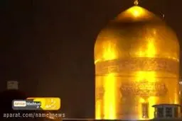 ببینید: تصاویری زیبا از بارش برف در حرم رضوی