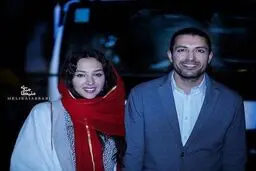 تصویری از اشكان خطيبی و همسرش آناهيتا درگاهی در جشن روز ملی سينما