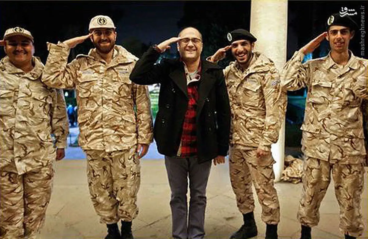 سلام نظامی به سبک رامبدجوان/ عکس