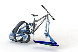 دوچرخه‌ ای ویژه برای روزهای برفی (+عکس)