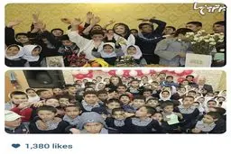 نیوشا خانم ضیغمی در بین کودکان کار/عکس