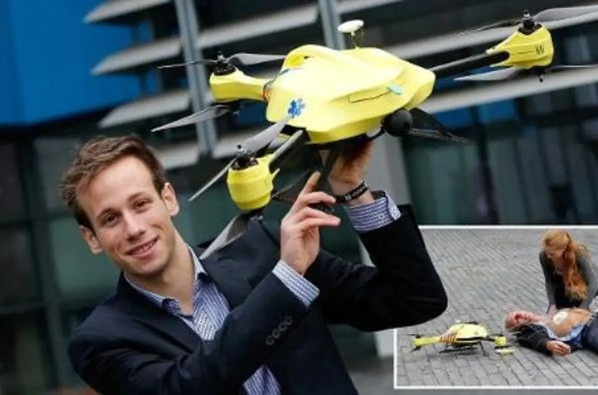 پهپادهایی که آمبولانس می‌شوند /عکس