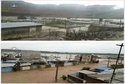 تازه‌ترین خبرها از سیل ، بارندگی و طوفان/دستور مهم سرلشکر باقری به نیروهای مسلح در مورد سیل زدگان/صاعقه‌های شدید در آسمان جم + فیلم و عکس