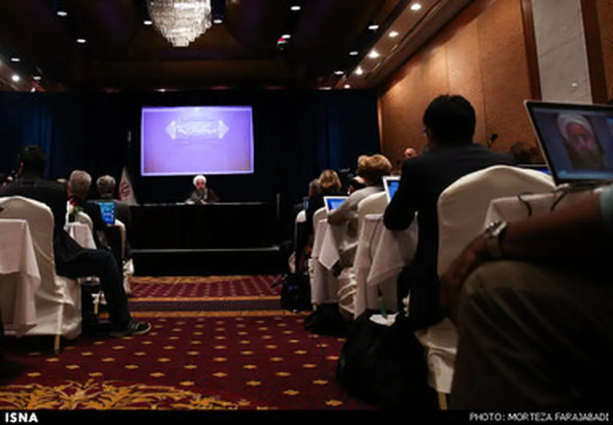 تصاویری از نشست خبری رییس جمهور با رسانه‌های بین‌المللی در نیویورک