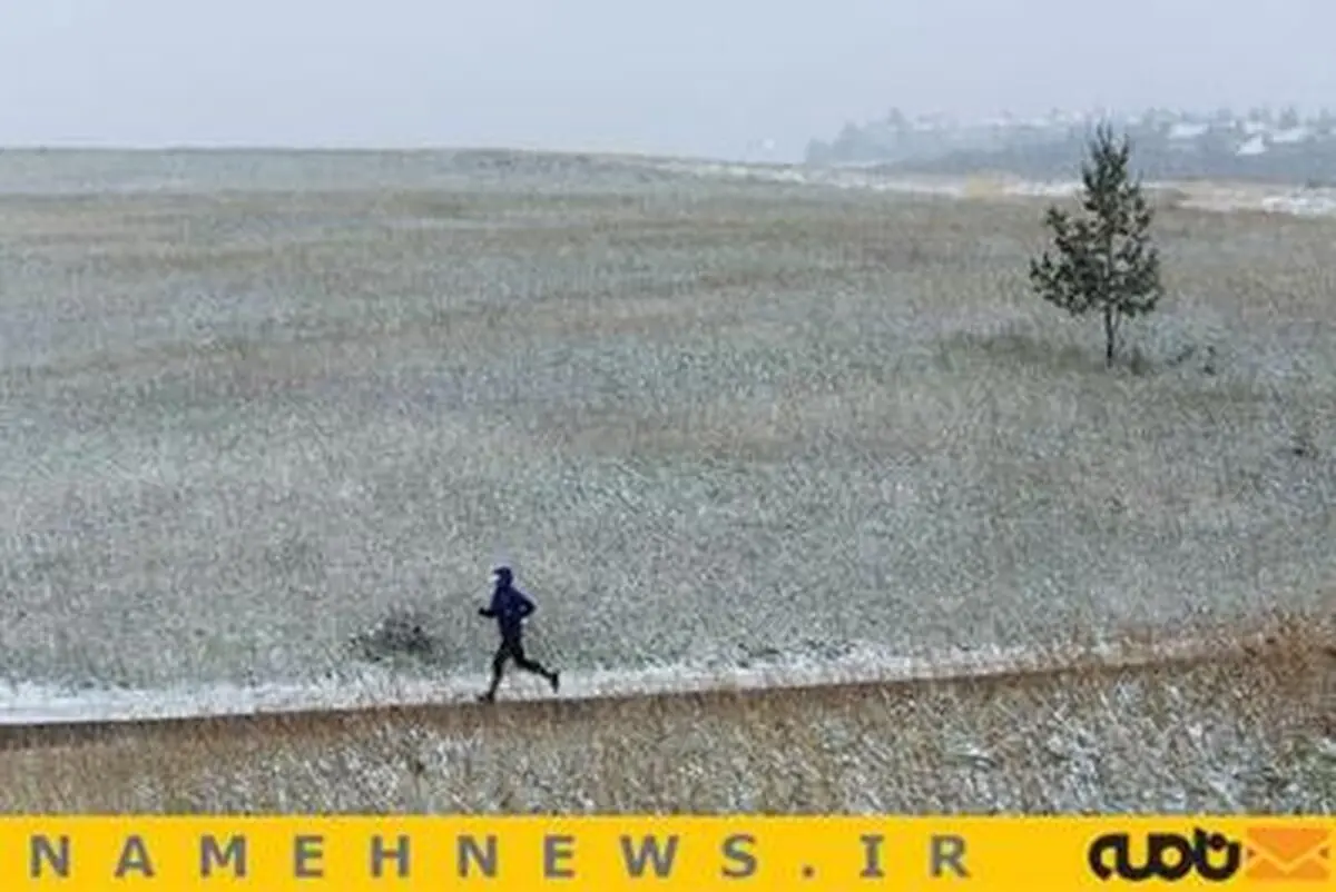 تصاویری بارش برف زمستانی در تابستان