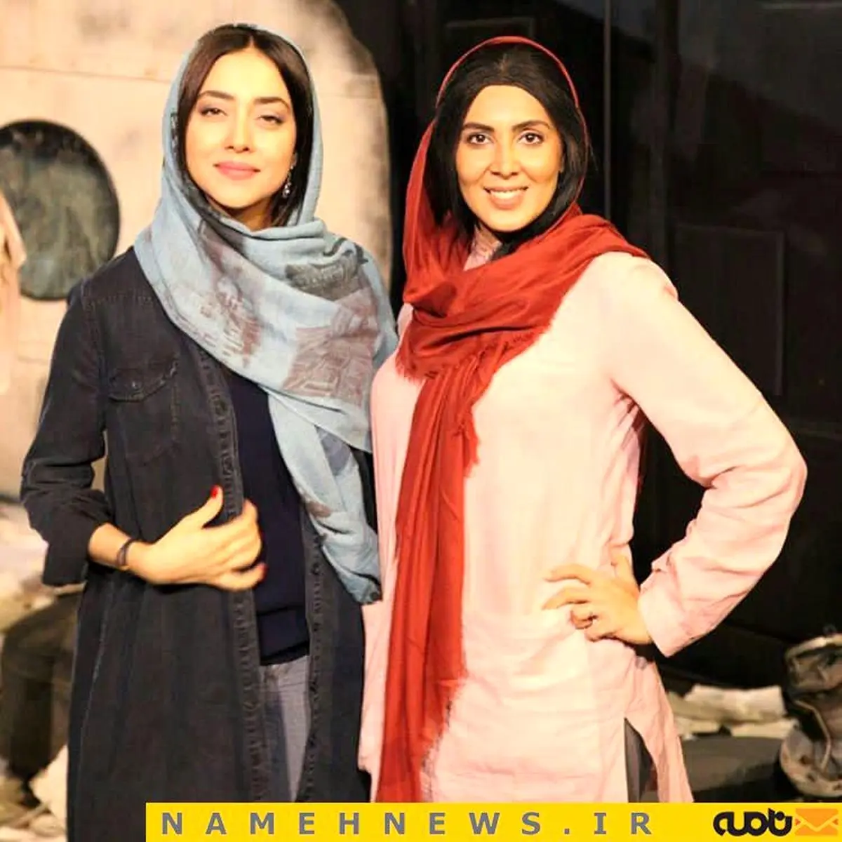 عکس / دو هنرپیشه خانم مشهور در یک قاب