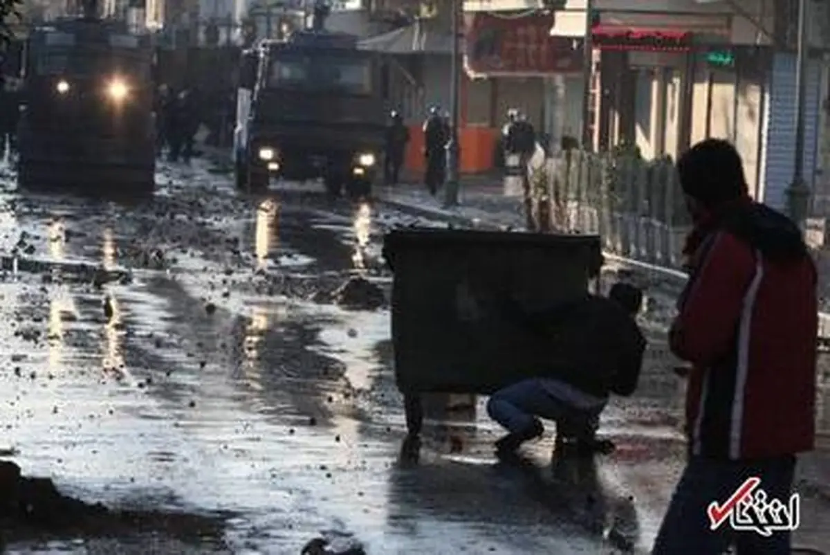 تصاویری از درگیری شدید خیابانی در سلیمانیه عراق